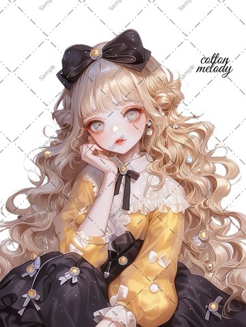 original sticker no.1261 人物貼紙 原創貼紙 人物貼紙 女孩貼紙 原創人物貼紙