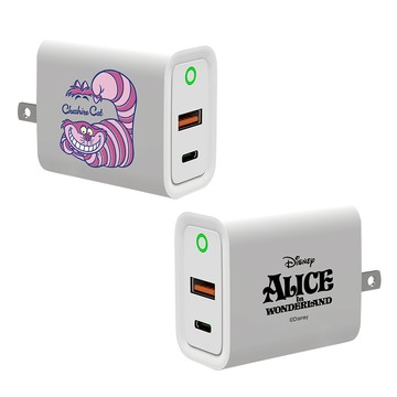 【正版授權】Disney Cats And Dogs-妙妙貓款百變USB3.0+PD20W雙孔充電器