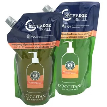 L’OCCITANE歐舒丹 草本修護洗潤髮乳補充包組【專櫃正品】