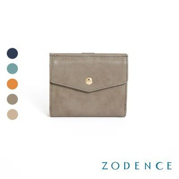 ZODENCE 進口真皮信封蓋短夾-多色