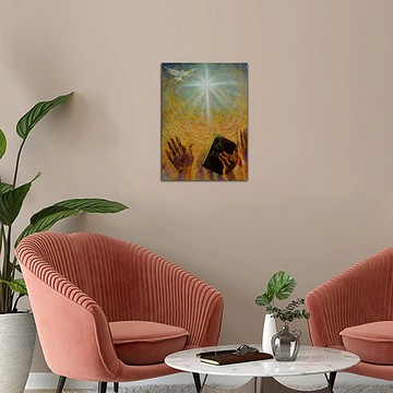 【客製化禮物】禱告的手-陳武西藝術微噴數位版畫