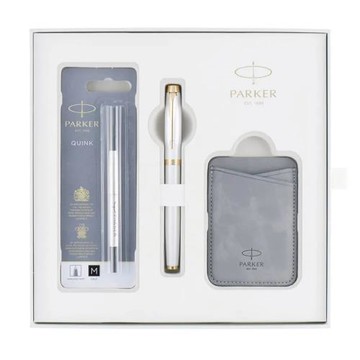 PARKER 派克 IM金屬系列 限量版 珠光白 鋼珠筆啟程禮盒