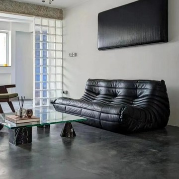 附發票 北歐全毛毛蟲組合沙發客廳簡約三人位中古懶人休閑躺椅設計師