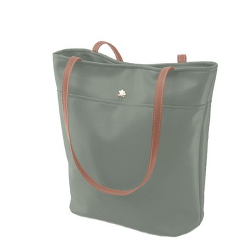 CLM長筒托特包_棕綠  台灣手作