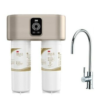3M X90-G 極淨倍智雙效淨水系統 ●強效去除水垢/0.2微米/德國PES打褶膜/智能監控系統/濾心更換