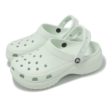 Crocs 厚底洞洞鞋 Classic Platform Clog W 女鞋 經典雲朵克駱格 薄荷綠 卡駱馳 2067503YF