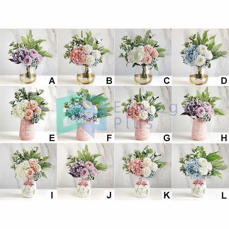 引越し祝い 造花 花瓶 造花付き花瓶 インテリア ブーケ 一輪挿し 大きな ガラス 北欧 大きい 白 花束 通販 Lineポイント最大get Lineショッピング