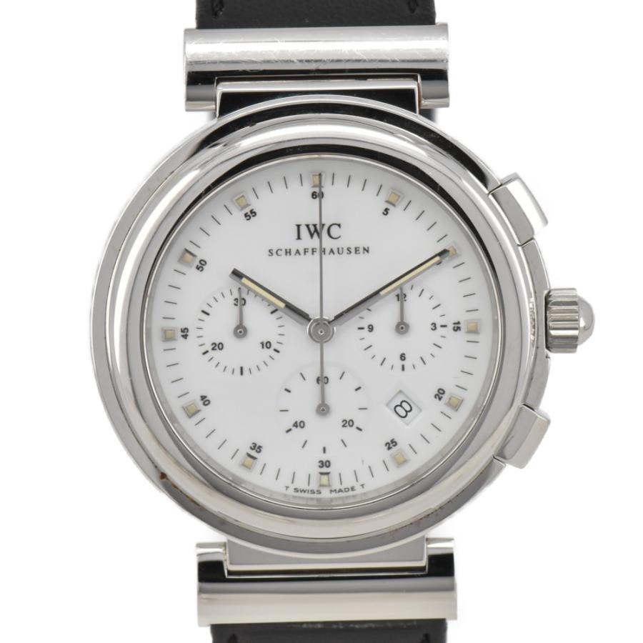 ☆美品【IWC】IWC ダ・ヴィンチ SL IW3728 クロノグラフ SS/レザー クォーツ メンズ C#97051 | LINEブランドカタログ