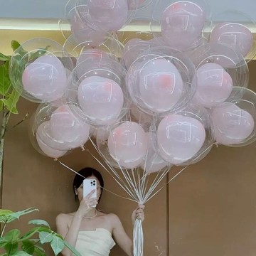 【芽米栗】最快隔日到 愛心波波球 愛心氣球 慶生氣球 生日佈置 派對佈置 氣球佈置 造型氣球 求婚氣球  波波球氣球