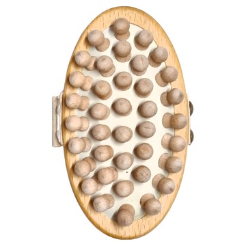 FALLER 德國芙樂森詠木香德國製FSC原木大珠珠深層按摩刷  木頭色  1個