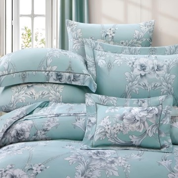 安德麗 60支 100%天絲薄四件組  雙人床包152 x 188cm + 被套182 x 212cm + 枕套45 x 75cm  被子 + 床罩 + 枕套組