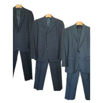 vintage古著西裝+西褲兩件套裝西服商務正裝休閑歐美外套男KX35