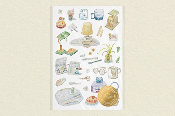 ntu-authentic 臺灣大學 NOTHING PLANNER 轉印貼紙 午茶時光