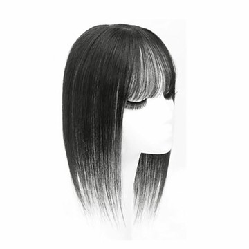 真髮髮片中長假髮-空氣瀏海髮頂補髮13x13cm女假髮3色74fr2【獨家進口】【米蘭精品】