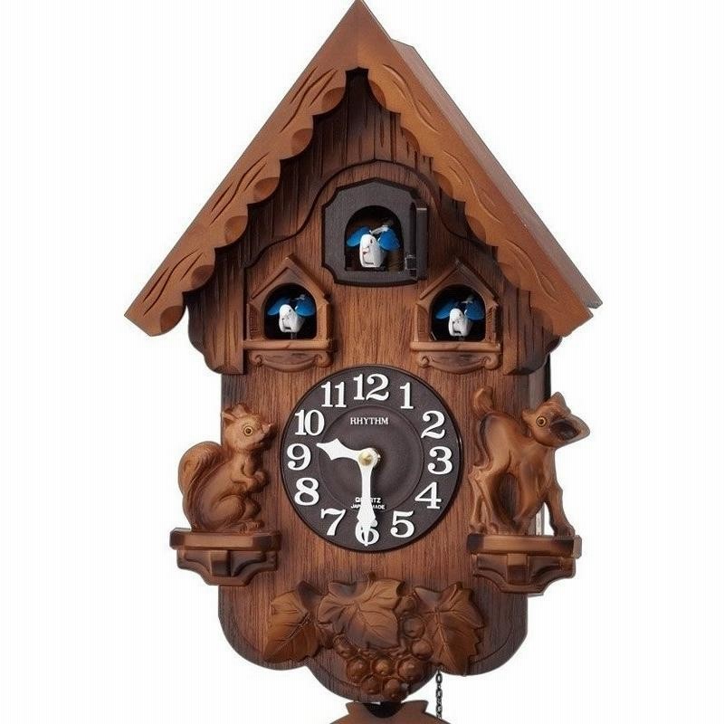 CITIZEN 木製ククー時計 ブラウン 鳩時計 柱時計 古時計 Yahoo