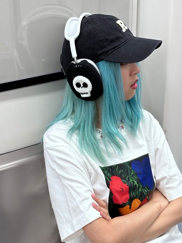 原創設計時尚骷髏頭AirPod Max 保護套 索尼 XM5 頭戴式耳機