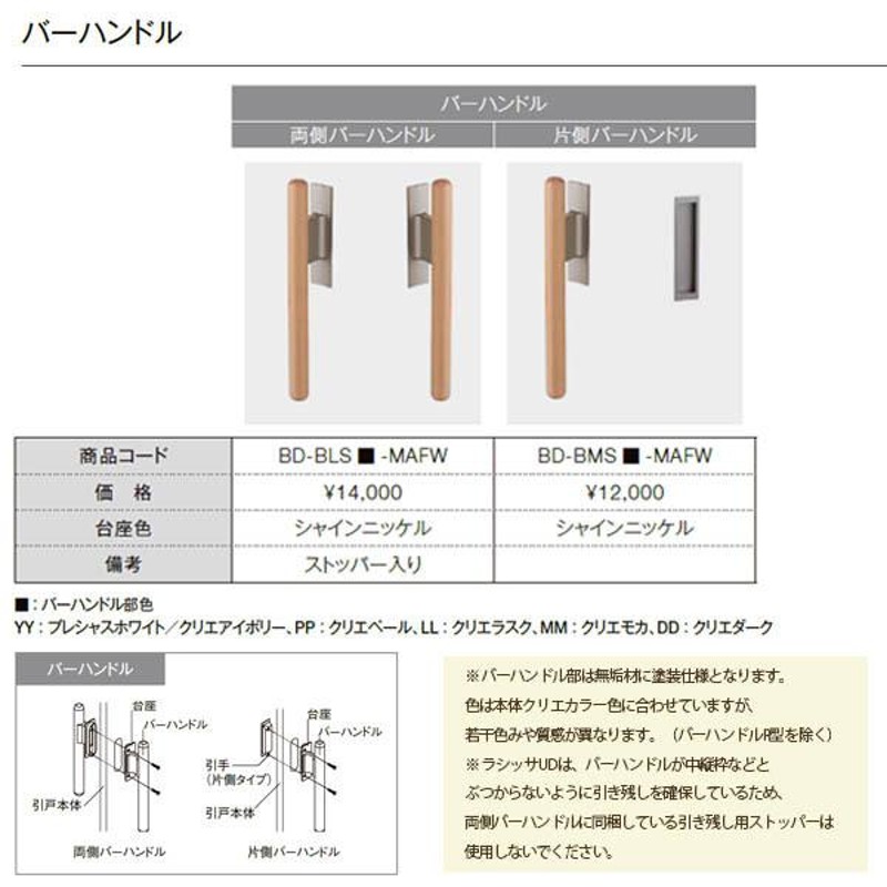 リクシル 室内引戸 ラシッサUD 上吊方式 片引戸 自閉機能 木質面材 HYE