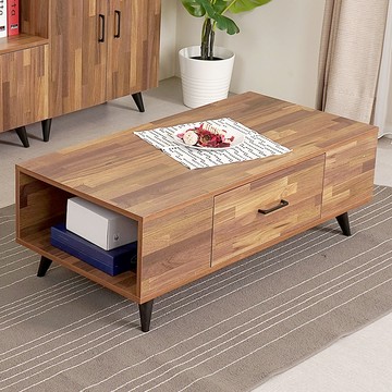 【Homelike】喜家居單抽茶几(柚木色)(2135)