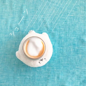 小海豹甜甜圈杯墊