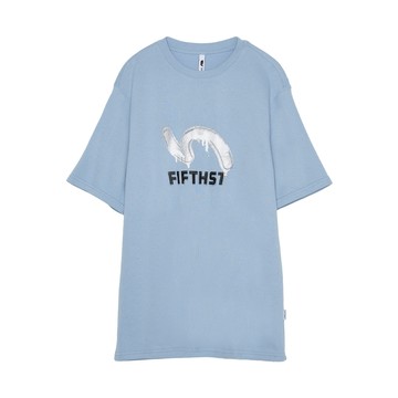 5th STREET｜山形｜男裝｜logo短袖T恤｜寶石藍