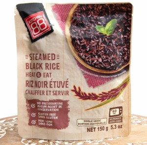 ブラックライス 黒米 ライスベリー レトルト 150g 一人前 STEAMED BLACK RICE HEAT＆EAT ２個までメール便OK   レトルトご