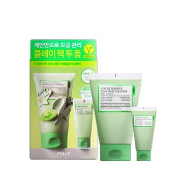 韓國 FULLY 綠番茄潔膚泥膜潔面乳 120ml+30ml