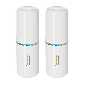 Nrbasket 簡約旅行用洗漱收納牙刷杯組 小身材大容量 三合一設計 可帶上飛機  2個  165g