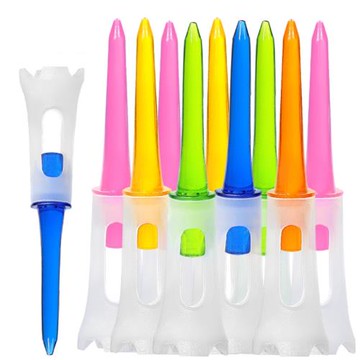 20支裝！83mm高爾夫雙層球釘 塑膠低阻力高爾夫球TEE 高爾夫配件