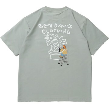 BEN DAVIS 26580035-57 COOLER FLOWER TEE 涼感 短T (綠色)
