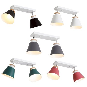 [Honey Comb]北歐風馬卡龍吸頂燈二燈 綠色(KC17072)