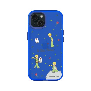 iPhone 15 Clear 激光藍 - Le Petit Prince 小王子 - 小王子與玫瑰