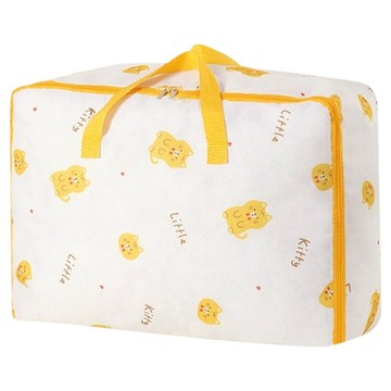 E.dot 600D牛津布萌趣防塵棉被衣物收納袋 愛心貓咪 中號  55 x 33 x 20cm  1個