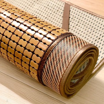 神田職人 3D加厚碳化麻將涼蓆 棉繩強化新款  單人  棕色