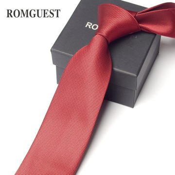 紅色純色領帶男士商務正裝7cm 新郎結婚 深藍色職業英倫襯衫配飾