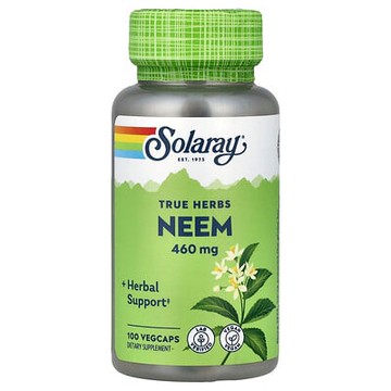 Solaray, 真實草本，印楝，460 毫克，100 粒素食膠囊