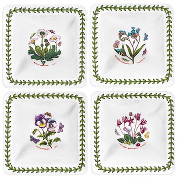 Portmeirion 波特玫琳恩 經典植物園系列 迷你方型餐碗組 - 4吋  多色  迷你餐碗  4個