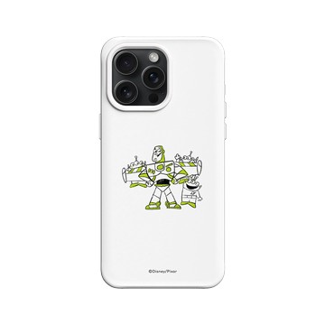 iPhone 15 Pro Max SolidX 白 - 迪士尼-玩具總動員 Toy Story - 巴斯光年與三眼怪