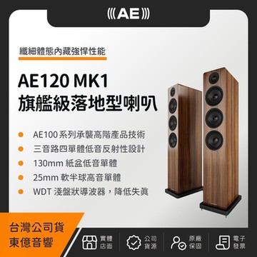 AE AE120 MK1 旗艦級落地型喇叭（東億公司貨）Acoustic Energy 落地式喇叭 MKI