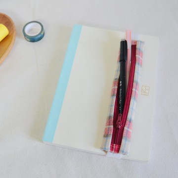 經典格子系 便攜筆袋 觸控筆收納袋 綁帶筆套 平板電腦筆收納神器