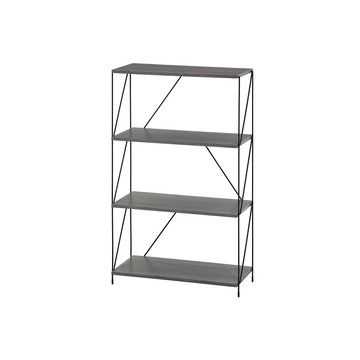 【日本FUJI BOEKI】極簡工業風四層置物收納架(寬60cm)-DIY-多色可選-岩灰