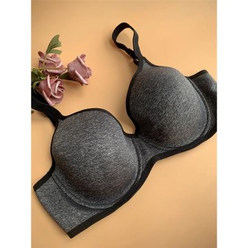 小芬內衣上托固定雙肩帶光面性感全罩杯簡約V型有鋼圈舒適文胸女