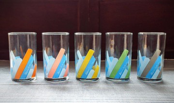 早期水杯-歡樂色線