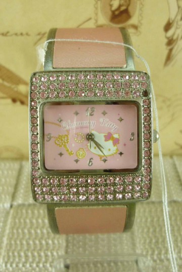 【震撼精品百貨】寵物貓_Charmmy Kitty~三麗鷗 寵物貓手錶-粉