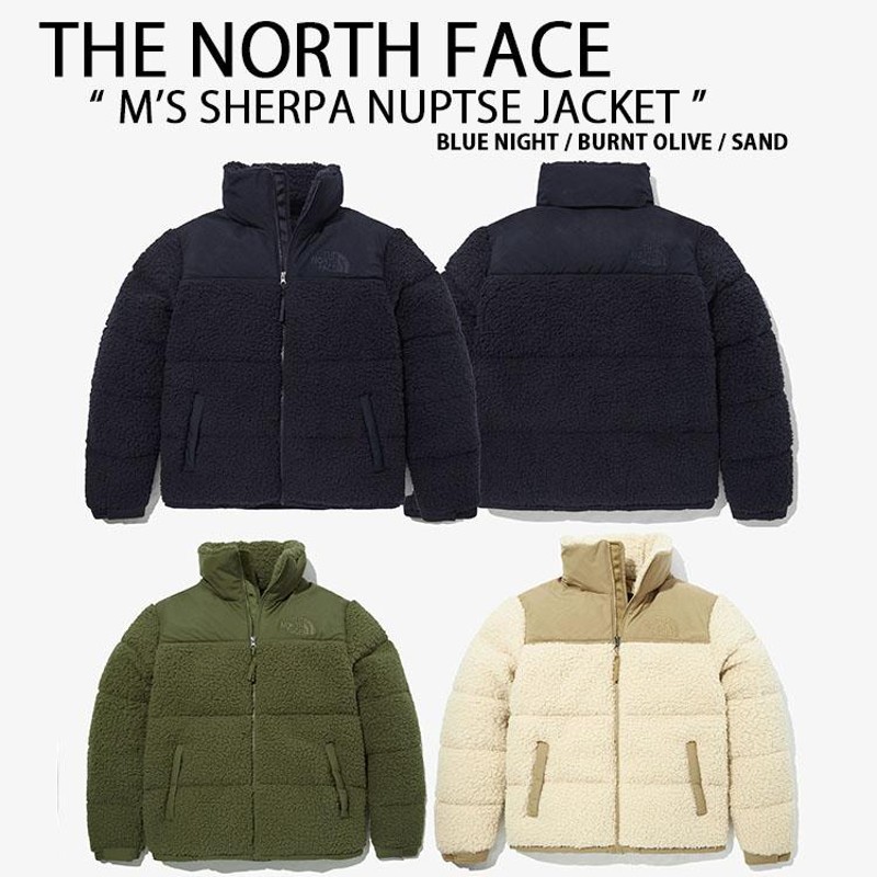 THE NORTH FACE ノースフェイス ダウンジャケット M'S SHERPA NUPTSE DOWN JACKET シェルパ ヌプシ ダウン  フリースダウン フリース BLACK KHAKI BEIGE NJ1DN61 | LINEショッピング