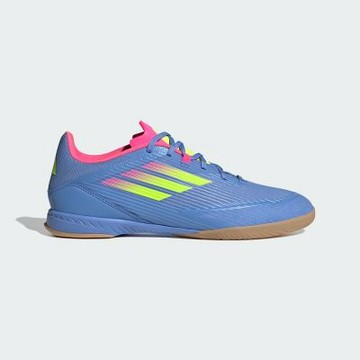 Adidas 愛迪達 F50 League IN [IE1226] 男 足球鞋 室內 平底 藍 粉紅