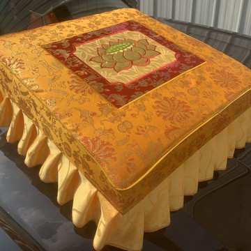 限時下殺 免運 可開立發票 台灣公司 拜佛跪墊拜墊拜佛墊蒲團家用蓮花實木加厚禪修墊跪墊磕頭墊凳包郵