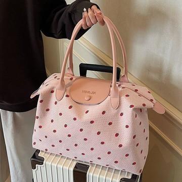 🌸 人氣爆款 🌸大容量旅行包女短途托特包外出轻便百搭帆布手提包学生通勤待产包