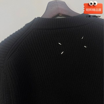 【四角縫線】針織衫 毛衣 情侶毛衣 圓領毛衣 套頭毛衣 寬鬆毛衣 簡約毛衫 男女同款 馬家四角21AM 春秋季百搭