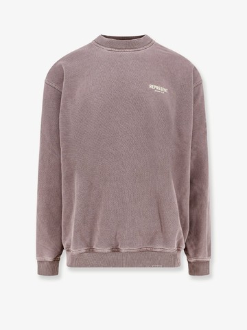 Owners club cotton sweatshirt with frontal logo print - REPRESENT - gender_Man