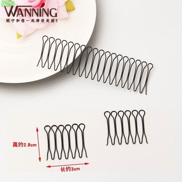 神器固定卷器半丸子短扎人造型梳